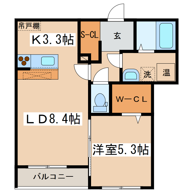 Carre（カレ）の間取り