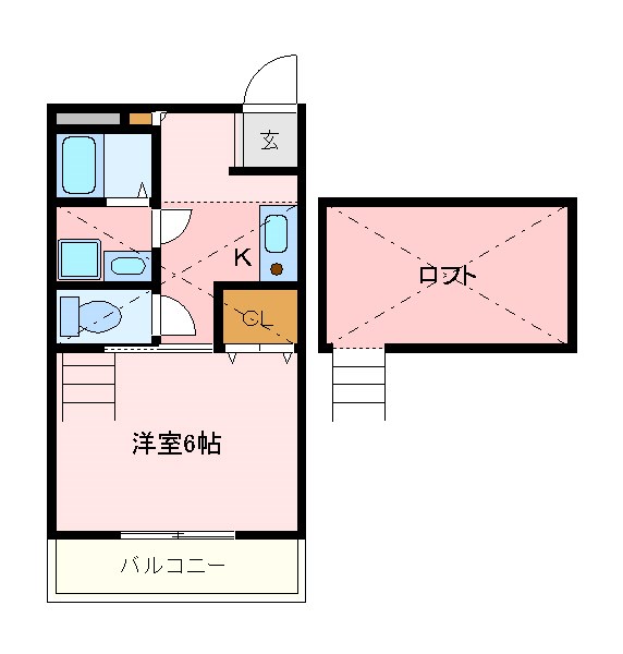 ライフモリ2号館の間取り