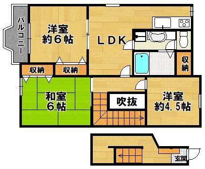 フォレスト六甲Ａ棟の間取り