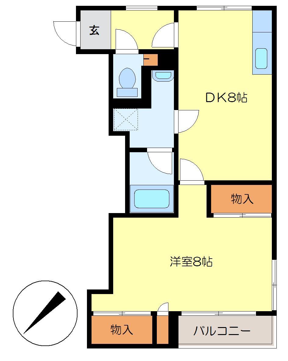 フロントハウス本町の間取り