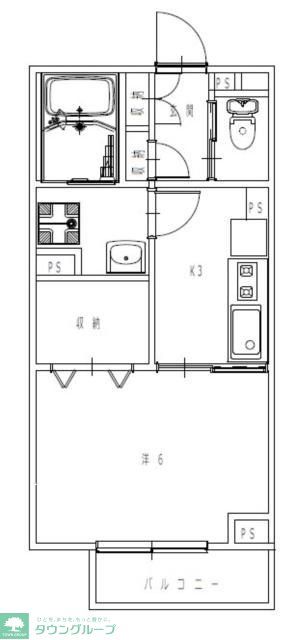 藤沢市辻堂のアパートの間取り