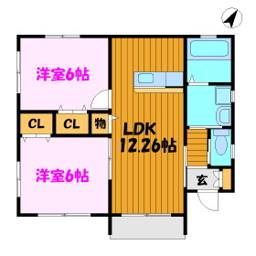 【郡山市大槻町のその他の間取り】