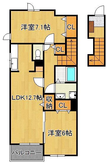 ラティエ　南方の間取り