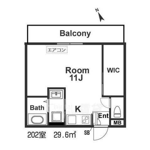 グロワール池田の間取り