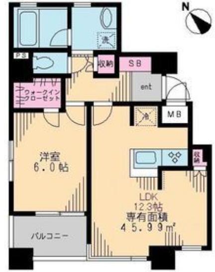 ボヌール市谷の間取り