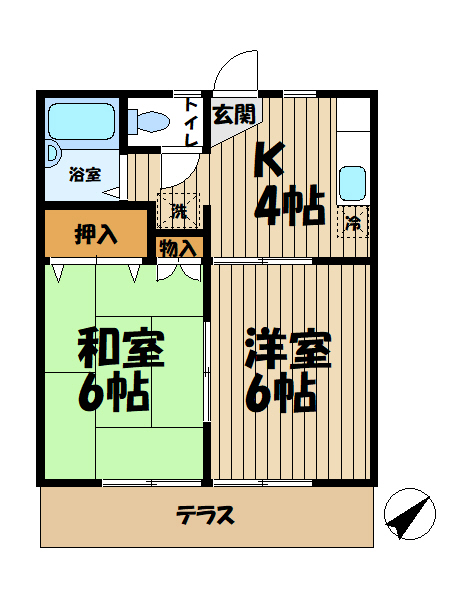 コーポラス石井の間取り