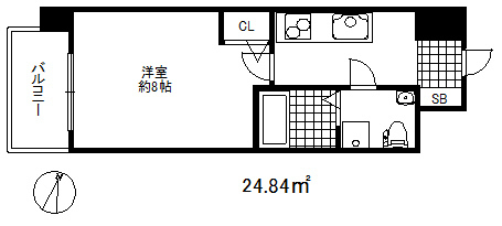 セレニテ三宮プリエの間取り