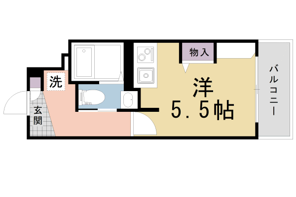 京都市上京区北町のマンションの間取り