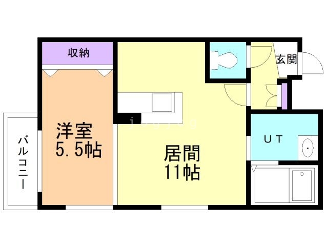 札幌市白石区本郷通のマンションの間取り