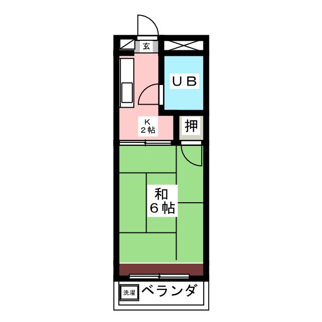 ハイカレッジ泉の間取り