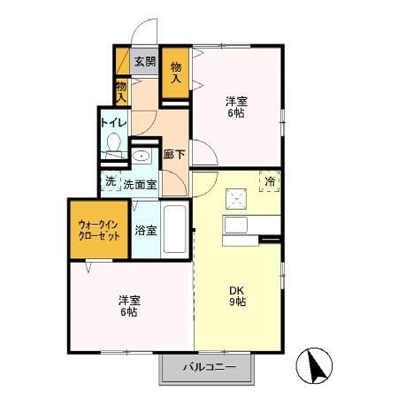 セジュール　ダイワ　Ｂの間取り