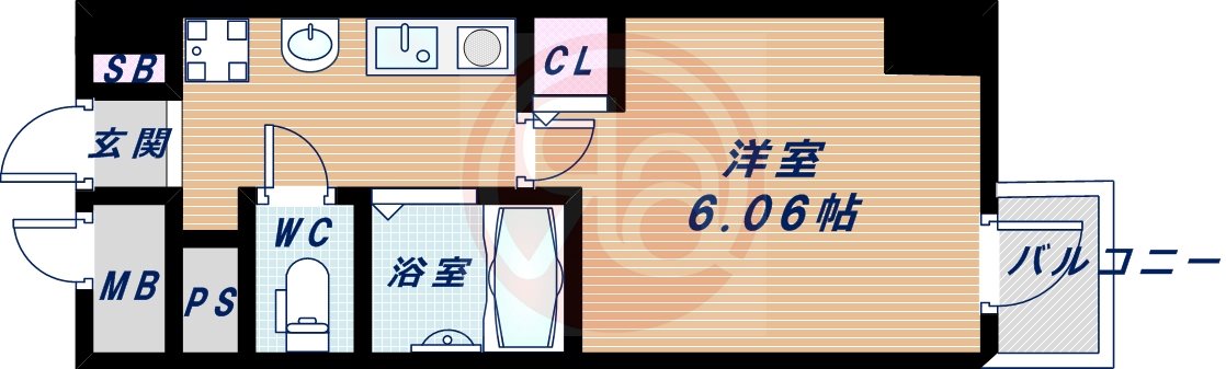 大阪プレステージアコモデーションの間取り