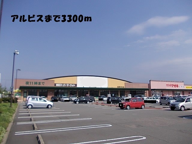 スーパー　アルビス（スーパー）まで3300m