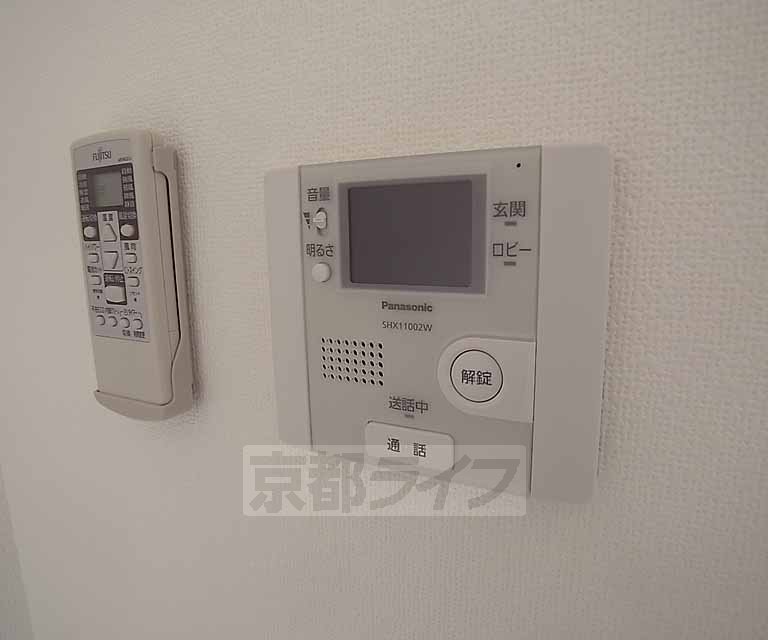 セキュリティ　ＴＶモニターホンで防犯面にも気を使っています。