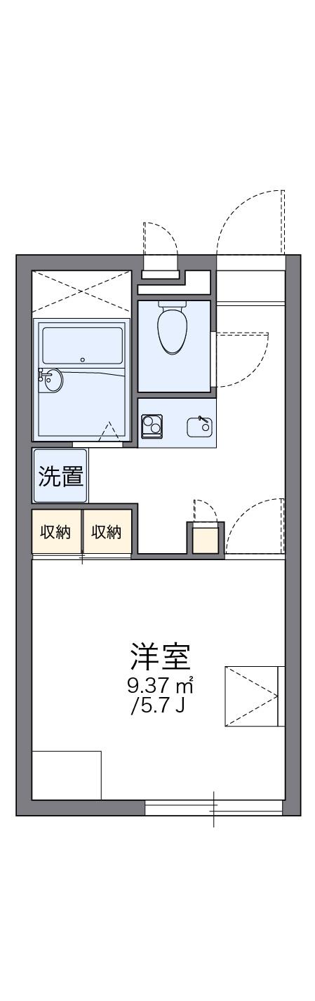 レオパレスレクエルド新下関の間取り写真