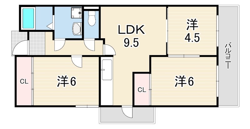 ガーネット森北町の間取り写真