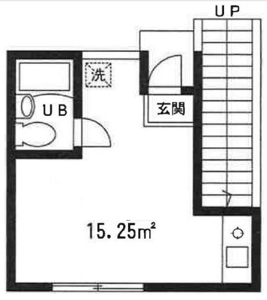 都電荒川線 大塚駅前駅 徒歩5分 2階建 築36年の間取り写真
