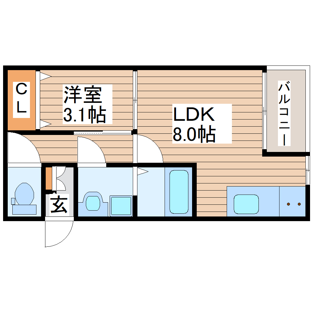 FOREAL長町グランデの間取り写真