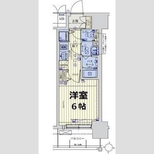 スワンズシティ大阪城ノースの間取り写真