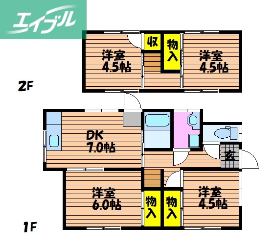 学南町戸建の間取り写真
