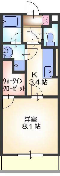 ヴィスナー22の間取り写真