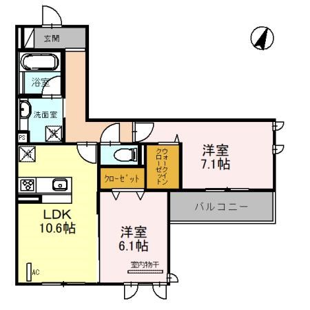 ラポール岡本の間取り写真