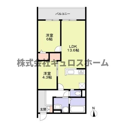 地下鉄千日前線 南巽駅 徒歩3分 3階建 新築の間取り写真