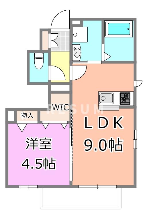 ＪＲ総武線 千葉駅 徒歩15分 2階建 築15年の間取り写真