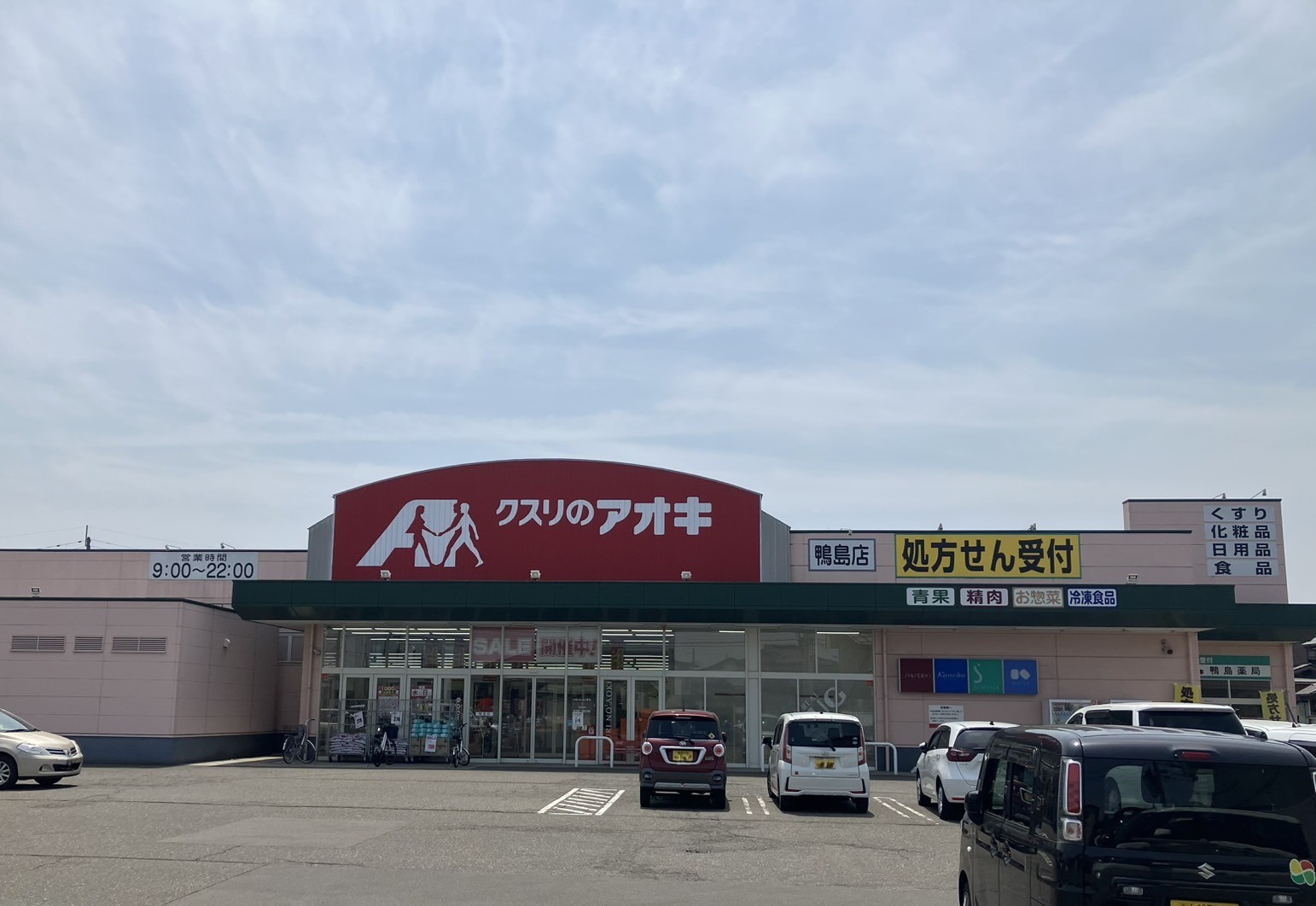 ドラックストア　クスリのアオキ 鴨島店（ドラッグストア）まで750m