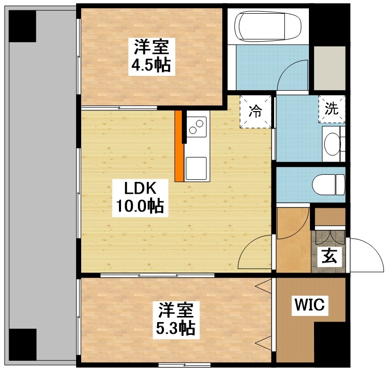 MODERN PALAZZO 浦上駅前の間取り