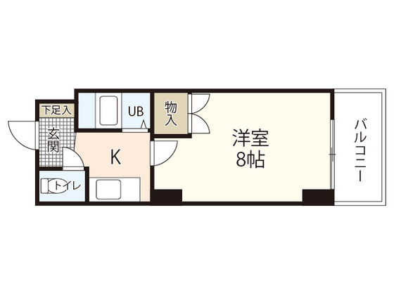 カルティエ城北通りの間取り