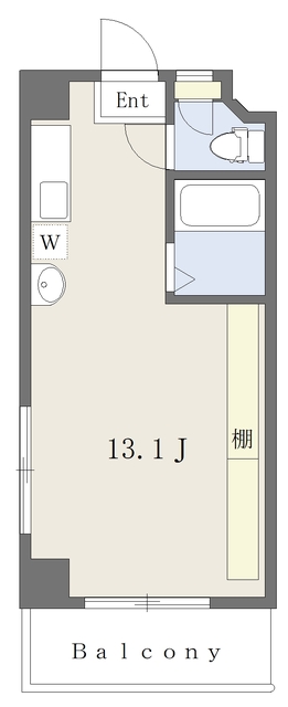 松山市木屋町のマンションの間取り