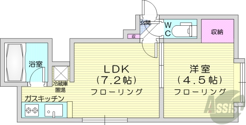 グランヒル北12条2の間取り