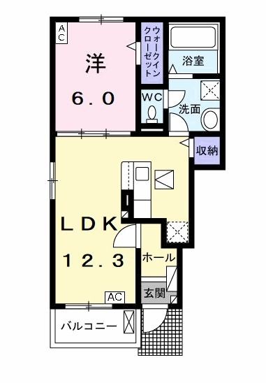 エストカルティエＳＨＩＭＡIIの間取り