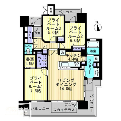 【ロイヤルガーデン古新町の間取り】