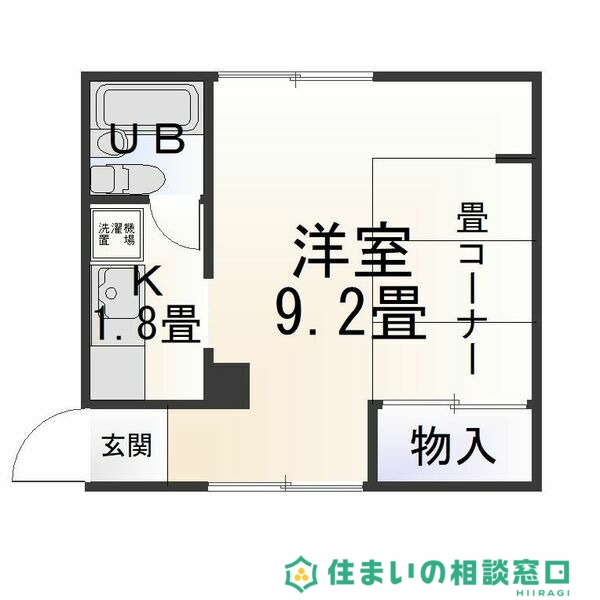 岡崎市宇頭町のアパートの間取り