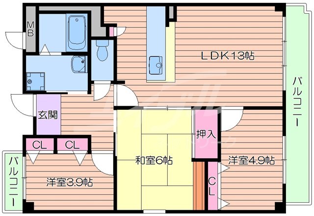 コジープレースの間取り