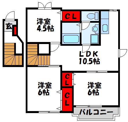 シャルマン浮島IIの間取り