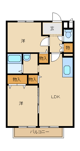 ソレジオ吾妻の間取り