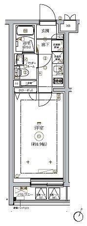 RELUXIA世田谷用賀の間取り