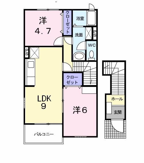 ミレニアムＳ．Ｔ弐番館Ｂの間取り