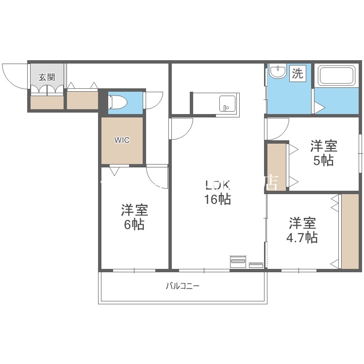 CreaResidence元町の間取り