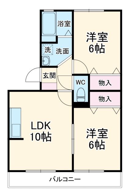 リヴェール後田Ａの間取り