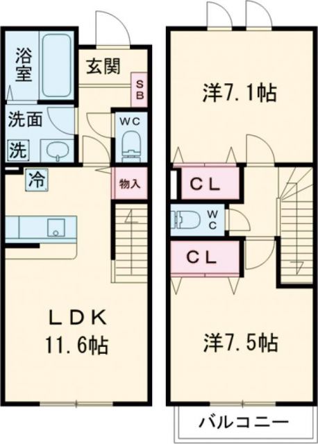 セーヌ舞の間取り