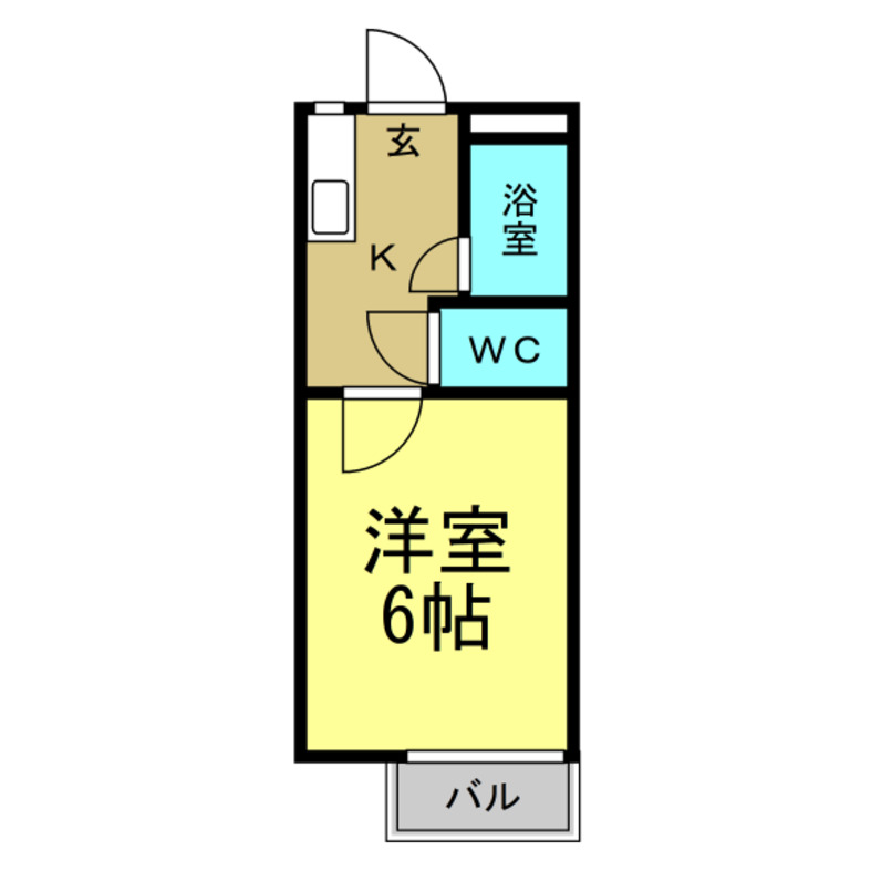 【奥田アパートメントIIの間取り】