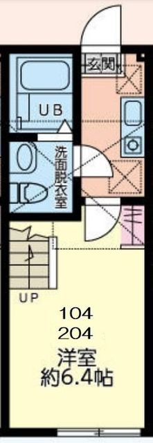 座間市入谷西のアパートの間取り