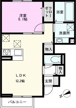 （仮）Ｄ－ＲＯＯＭ越谷市宮本町２丁目の間取り