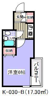 フェースタワー２(K-030)の間取り