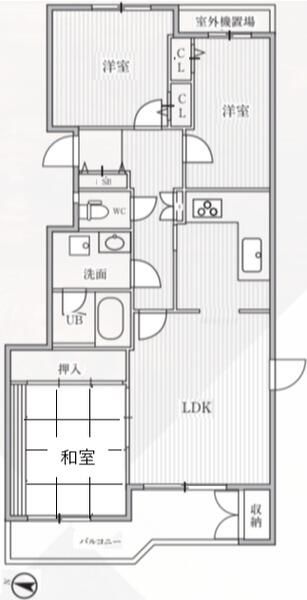 T’s garden横浜反町の間取り