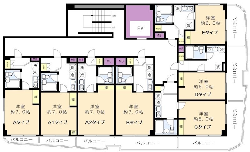 グランデール北野の間取り